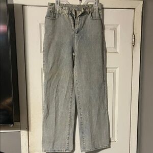 ROMWE Light Blue Straight Leg Jeans